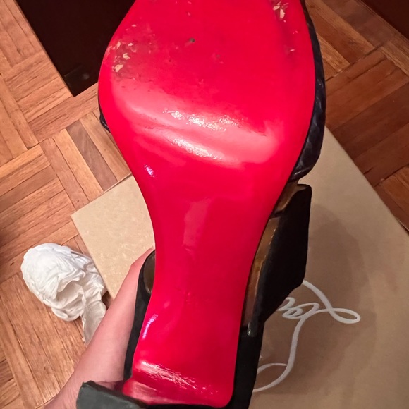 Christian Louboutin heel snake shoes Italy Size 38 . 100% Authentic multi color - Picture 6 of 12